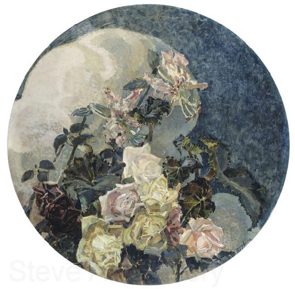 Mikhail Vrubel Roses and Orchids, Norge oil painting art